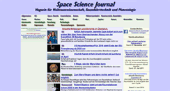 Desktop Screenshot of intern.spacesciencejournal.de